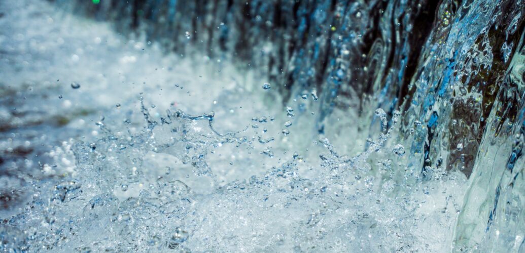 close up of water drops on rainy day